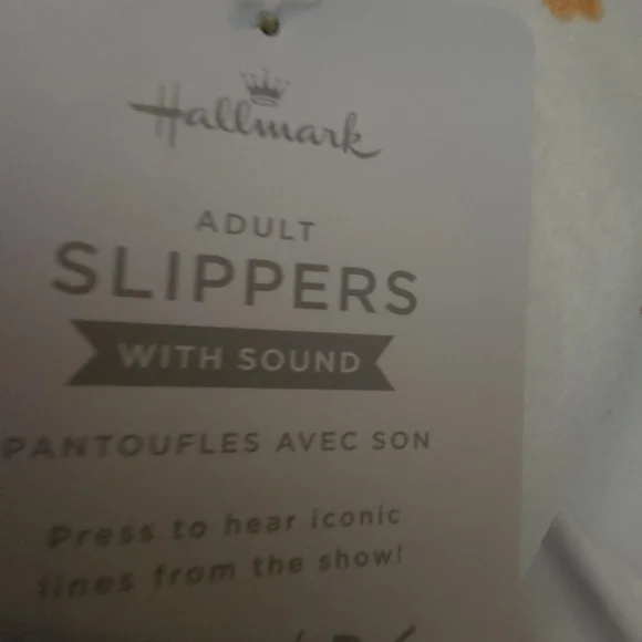 "Friends" White and Blue Slippers - Picture 3 of 5